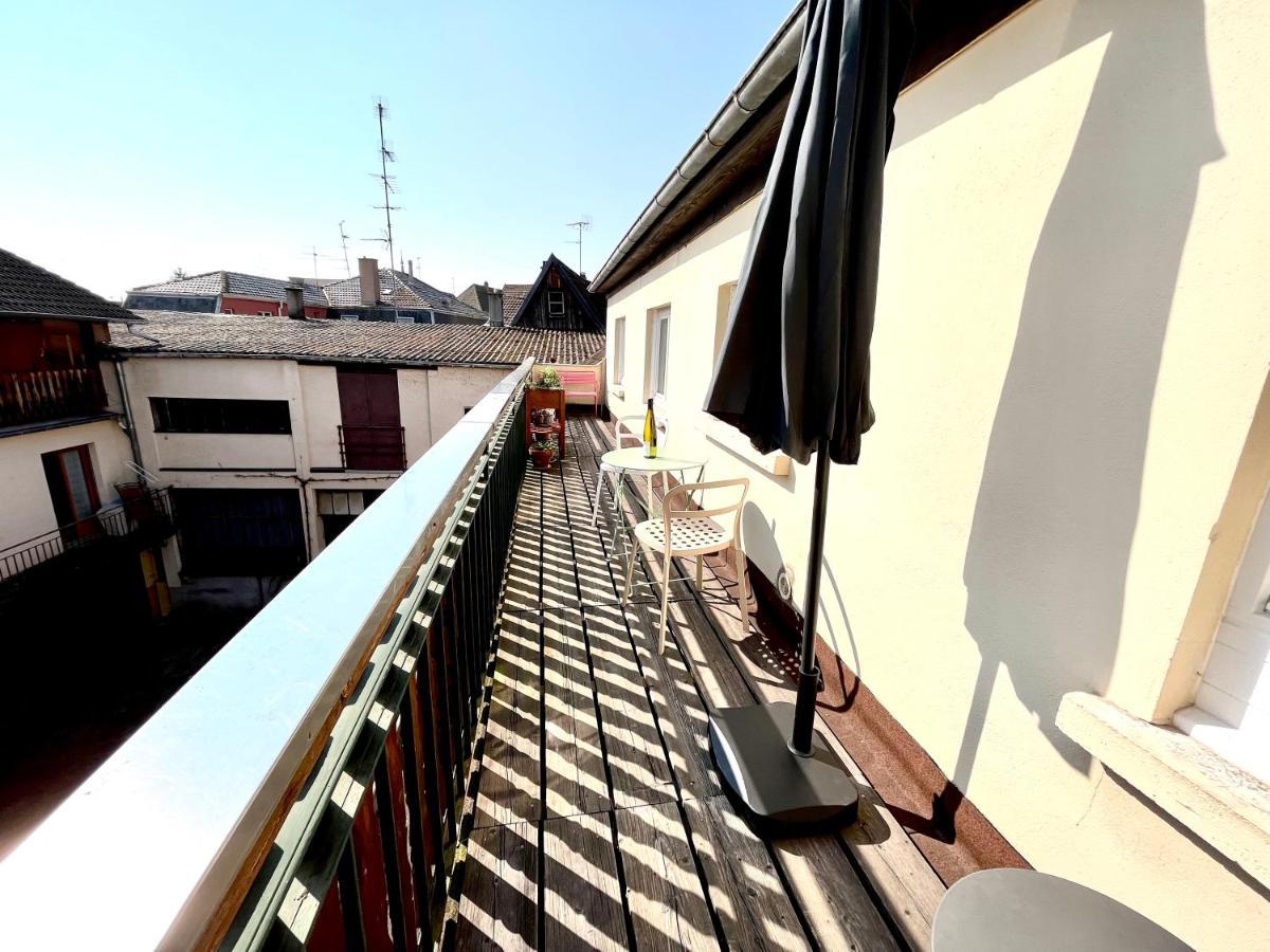 Sous Les Toits Avec Garage Et Terrasse A Ribeauville المظهر الخارجي الصورة